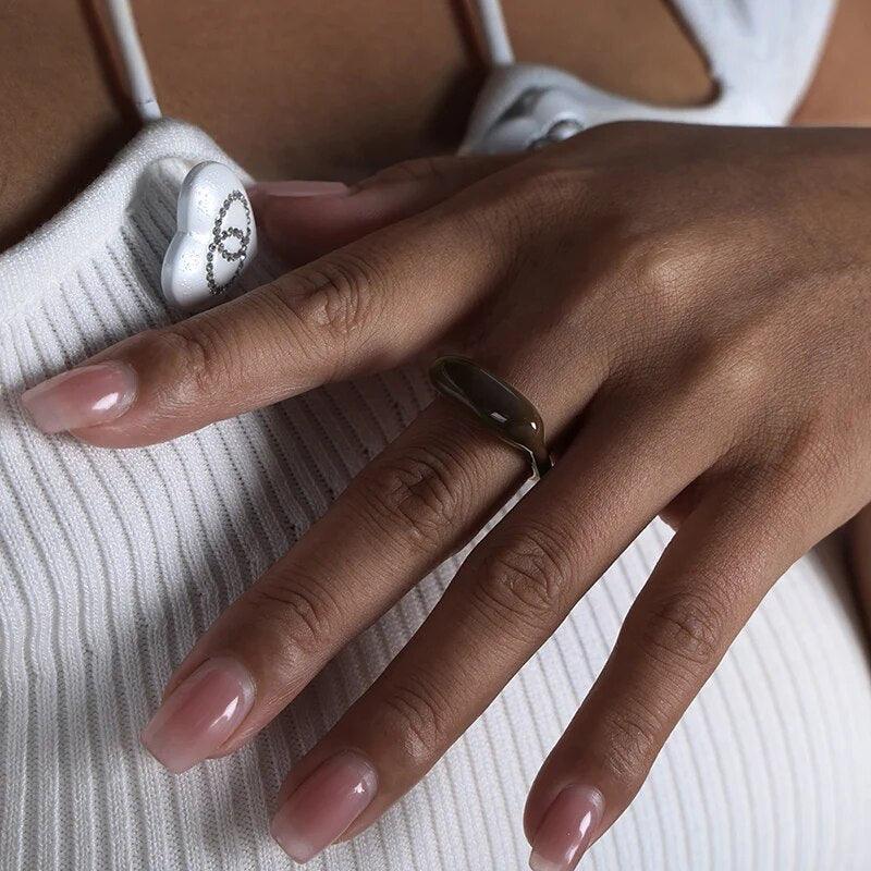 Retro Enamel Ring - zuzumia