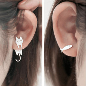 Funny Cat Earrings