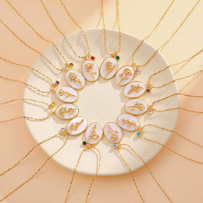Birth Flower Necklace - zuzumia