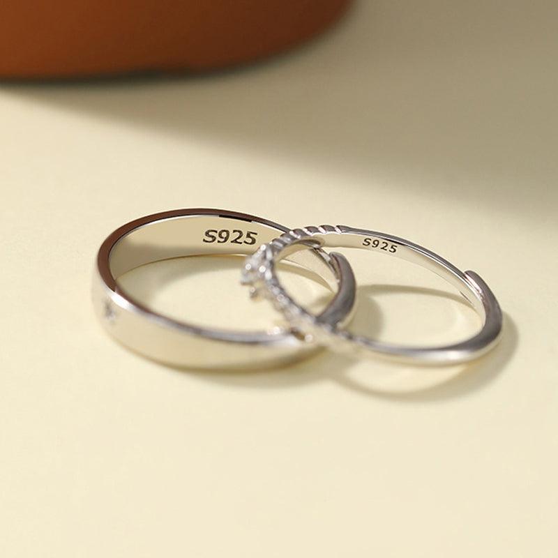 Little Prince & Rose Couple Rings