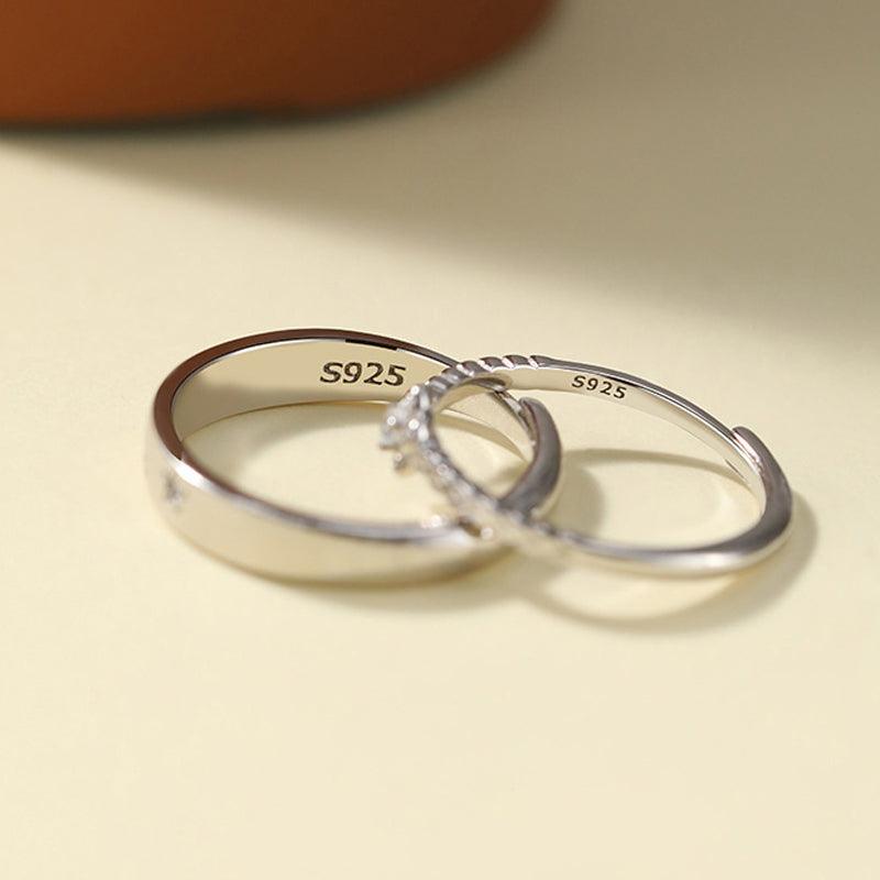 Little Prince & Rose Couple Rings - zuzumia