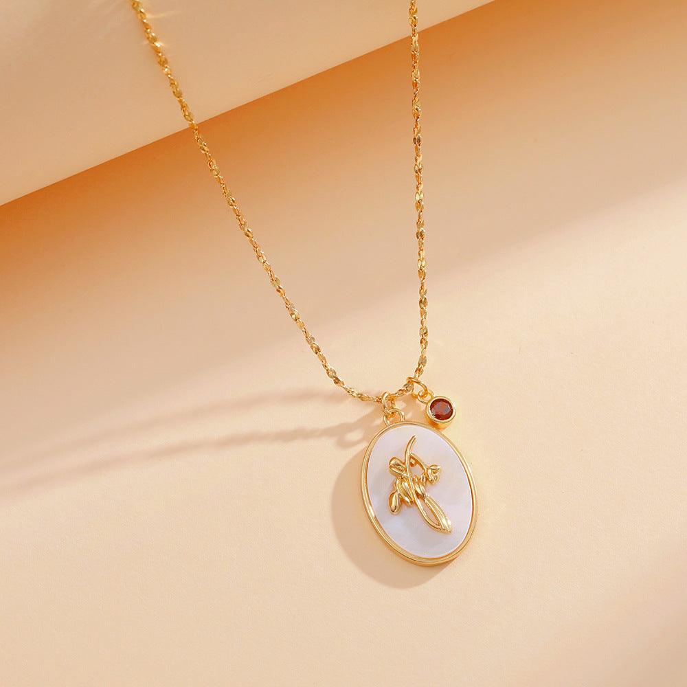 Birth Flower Necklace - zuzumia