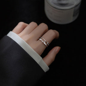 To My Daughter - Butterfly Rhinestone Ring - zuzumia
