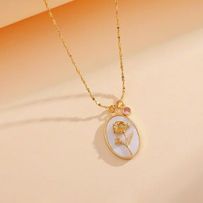 Birth Flower Necklace - zuzumia