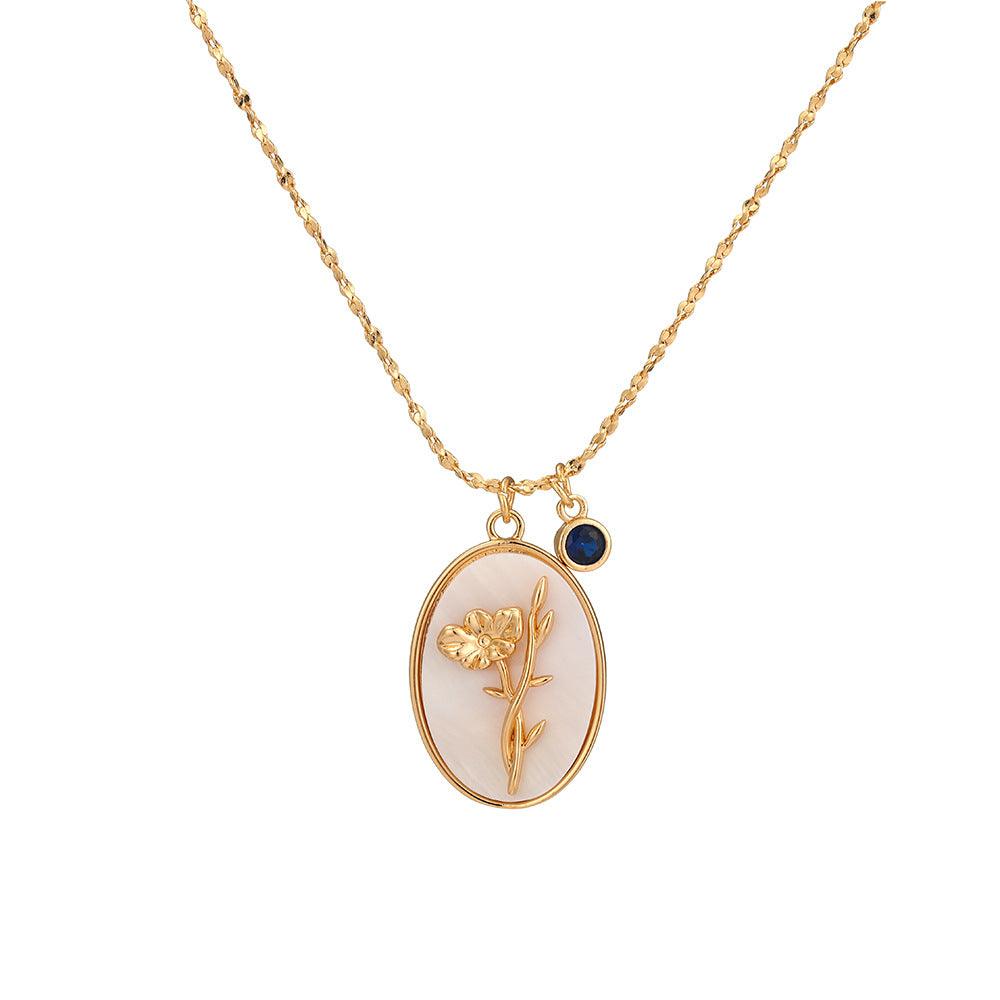 Birth Flower Necklace - zuzumia