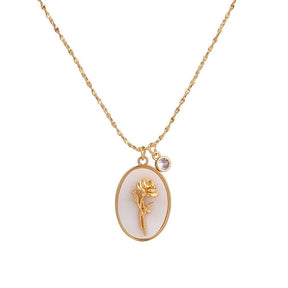 Birth Flower Necklace - zuzumia