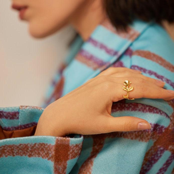 Rose Flower Ring&Necklace - zuzumia