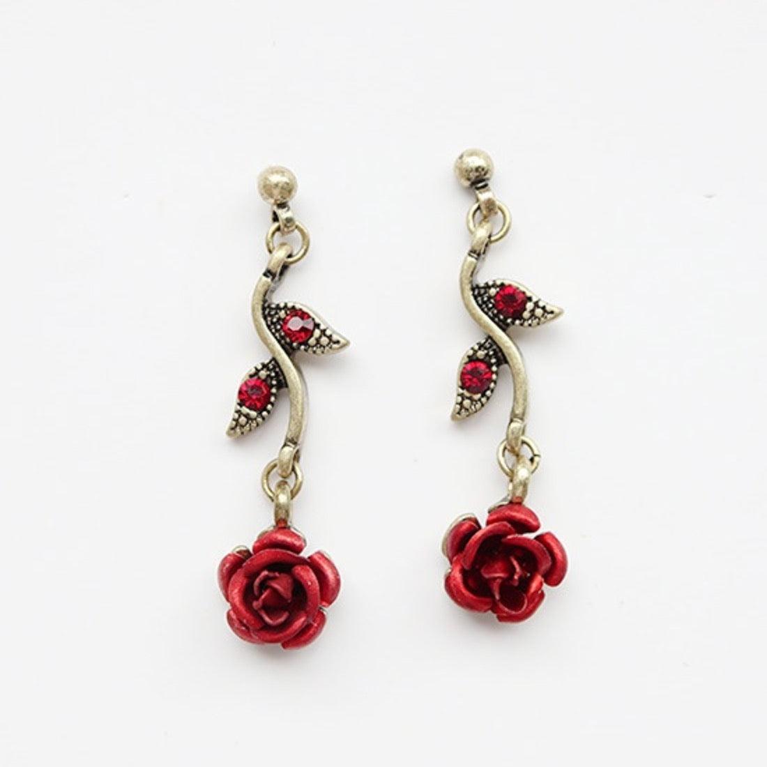 Rose Flower Jewelry Set