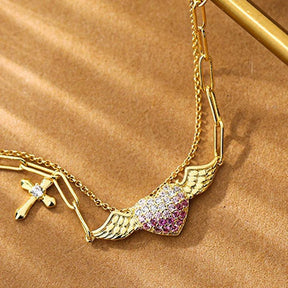 Heart Wings Jewelry Set