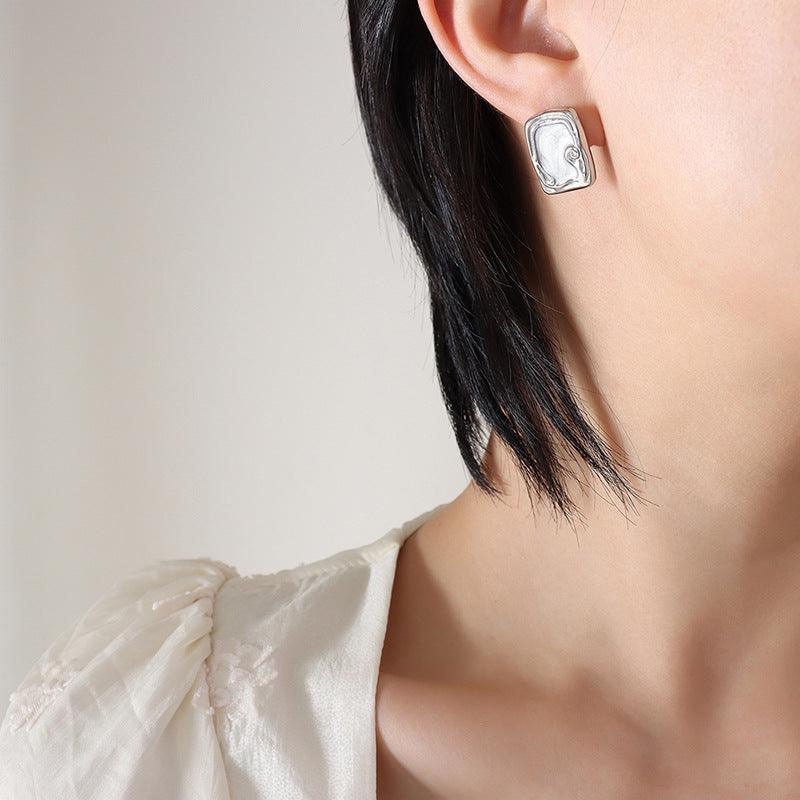 Square Stud Earrings - zuzumia