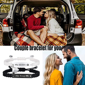 Magnetic Couple Braided Bracelets