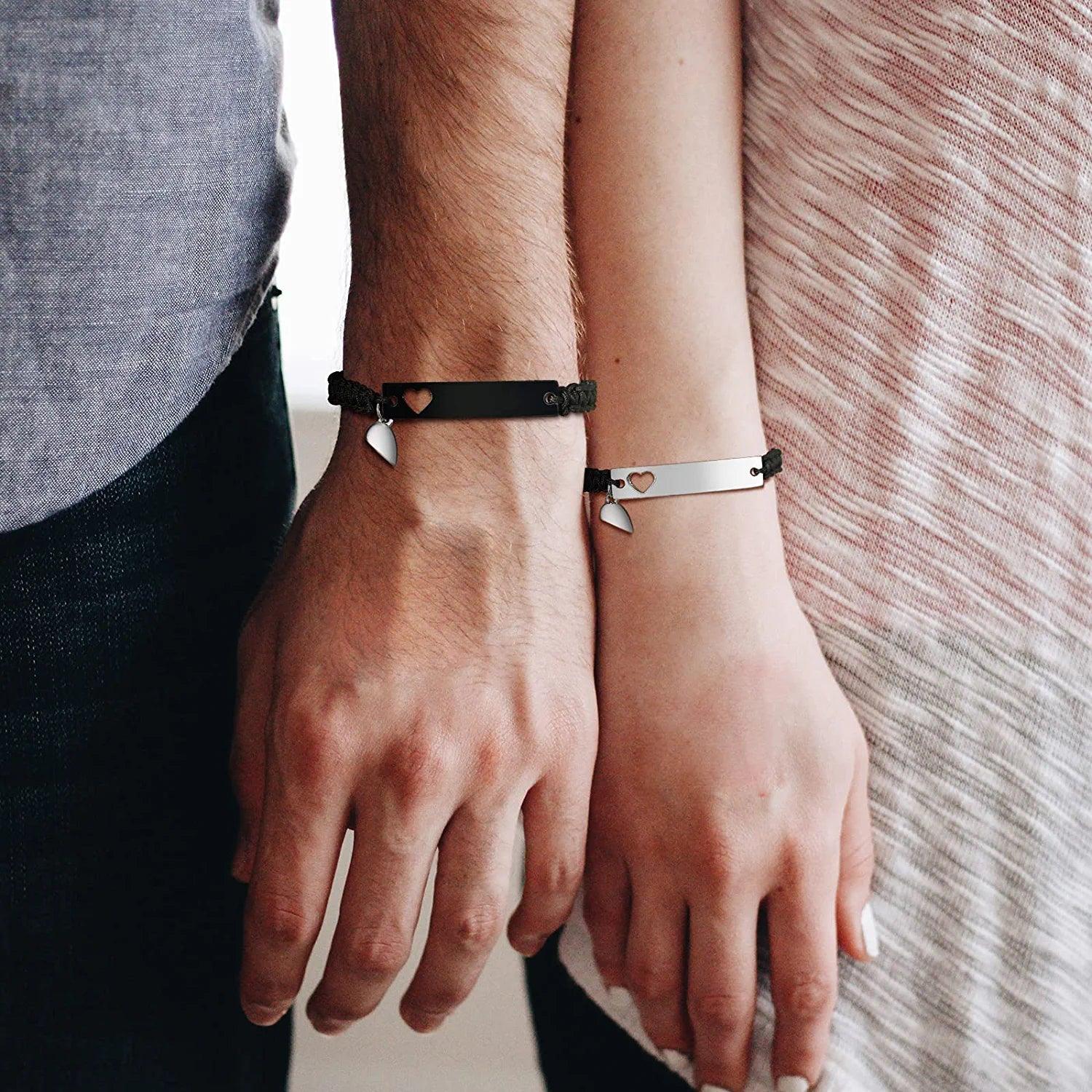 Magnetic Couple Braided Bracelets