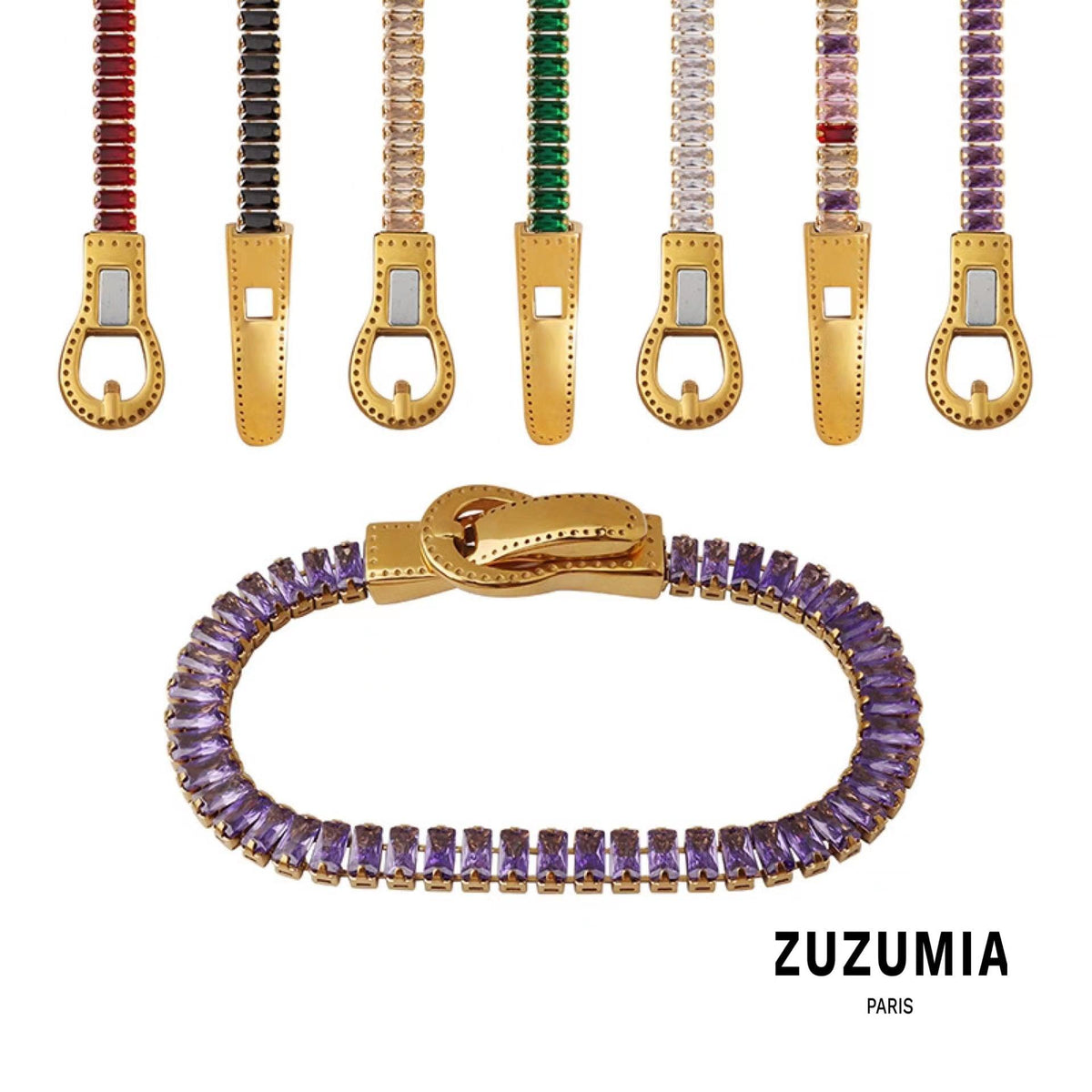 Shiny Colorful Zircon Bracelet - zuzumia