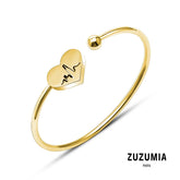 Electrocardiogram Charm Bracelet - zuzumia