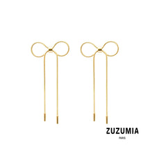 Bowknot long flowing Chain Earrings - zuzumia