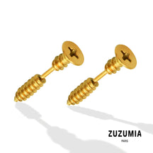 Screw Stud Earrings - zuzumia