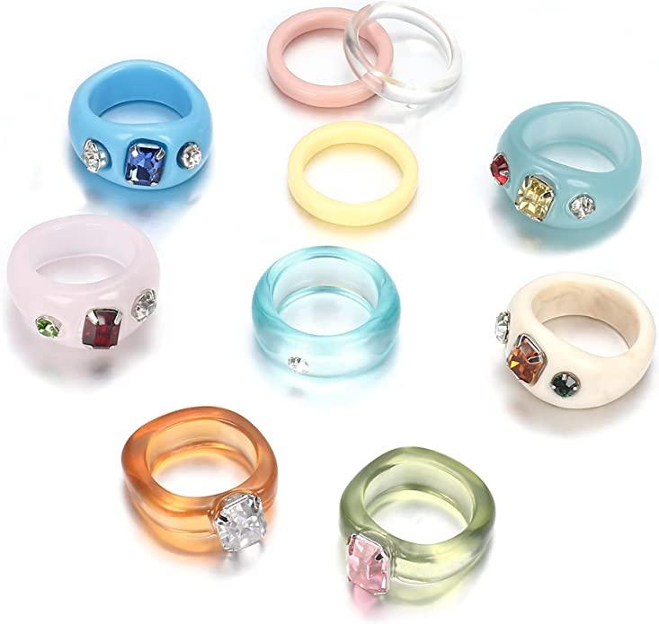 Colorful Acrylic Rings