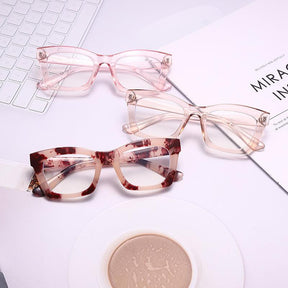 Fashion Square Transparent Eyeglasses - zuzumia
