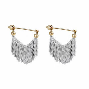 Fringe Tassel Earrings Rings - zuzumia