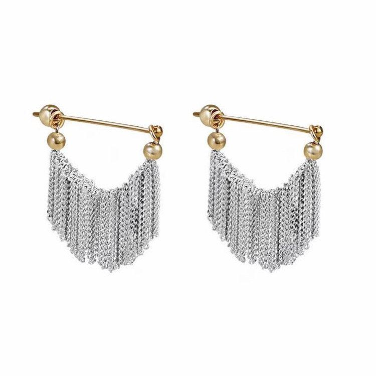 Fringe Tassel Earrings Rings - zuzumia