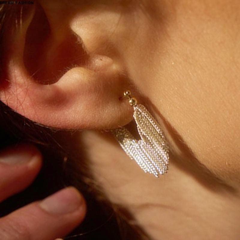 Fringe Tassel Earrings Rings - zuzumia