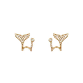 Mermaid Tail Pearl Ring & Earrings - zuzumia