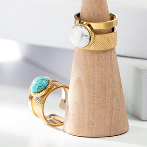 Colorful Natural Stone Ring