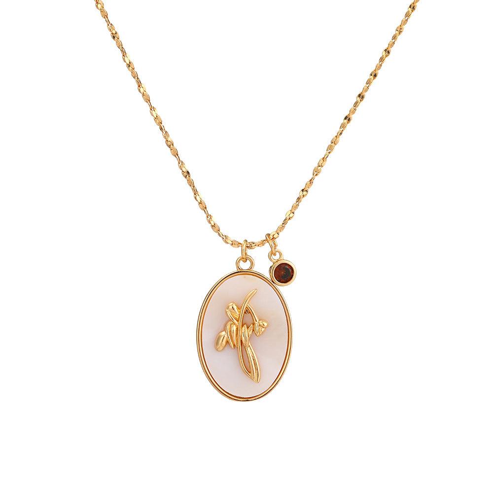 Birth Flower Necklace - zuzumia