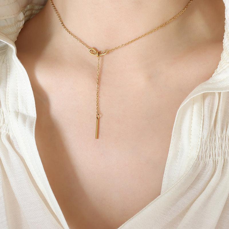 Long Knotted Necklace - zuzumia