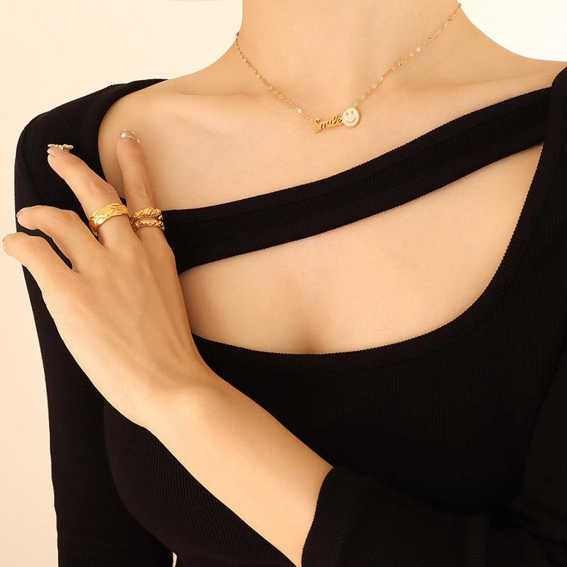 Seashell Smile Necklace - zuzumia