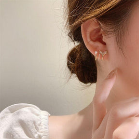 Mermaid Tail Pearl Ring & Earrings - zuzumia