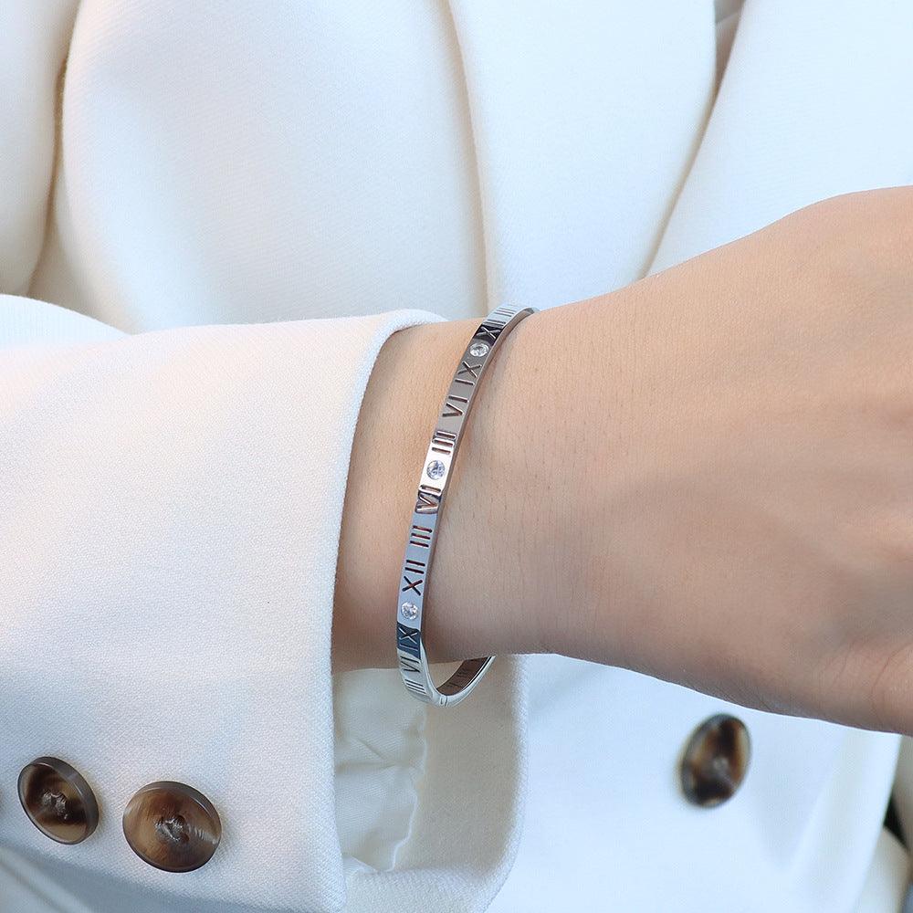 Luxury Numeral Zircon Bracelet - zuzumia