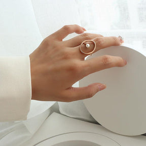 Minimalist Open Circle Ring