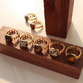 Natural Stone Ring - zuzumia