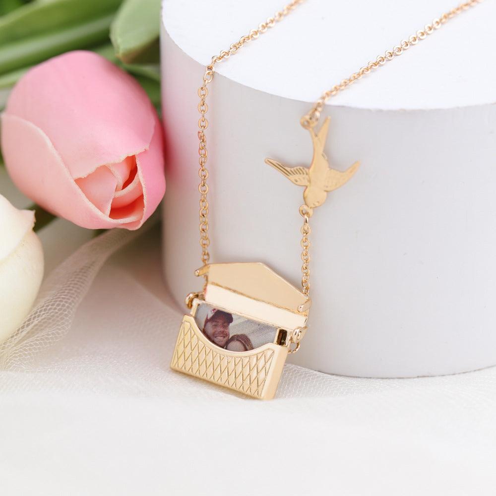 Customized Photo Envelope Necklace - zuzumia