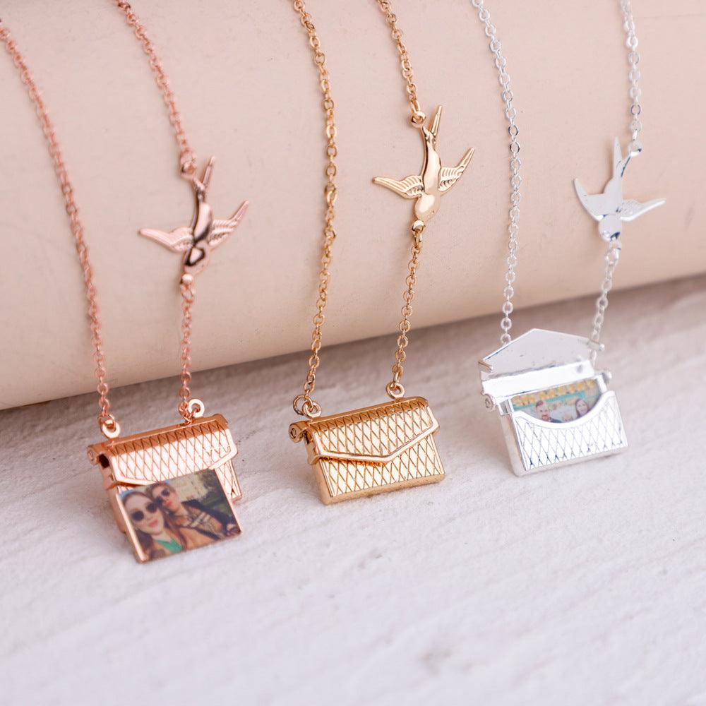 Customized Photo Envelope Necklace - zuzumia