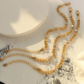 Zircon Inlaid Bracelet - zuzumia