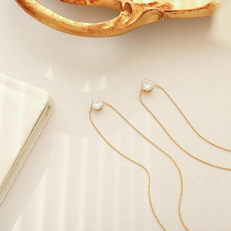Shine Crystal Zircon Necklace - zuzumia