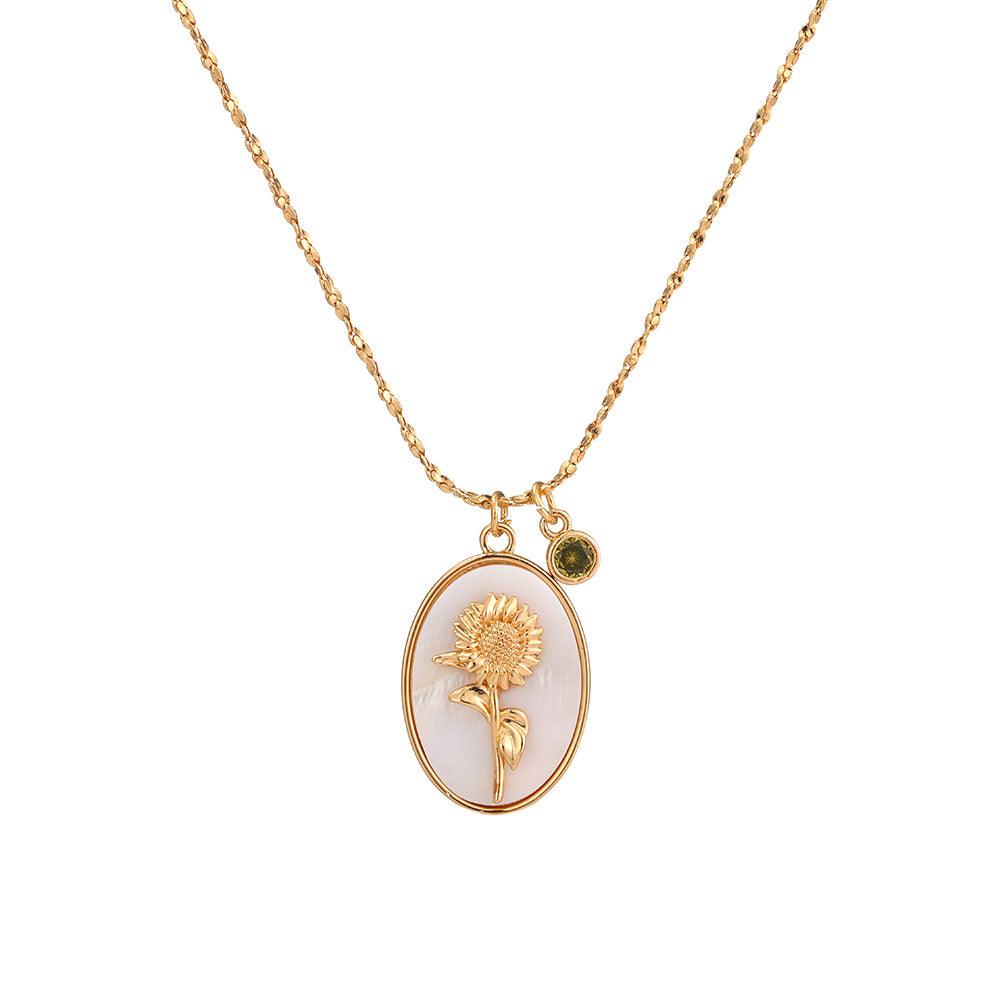 Birth Flower Necklace - zuzumia