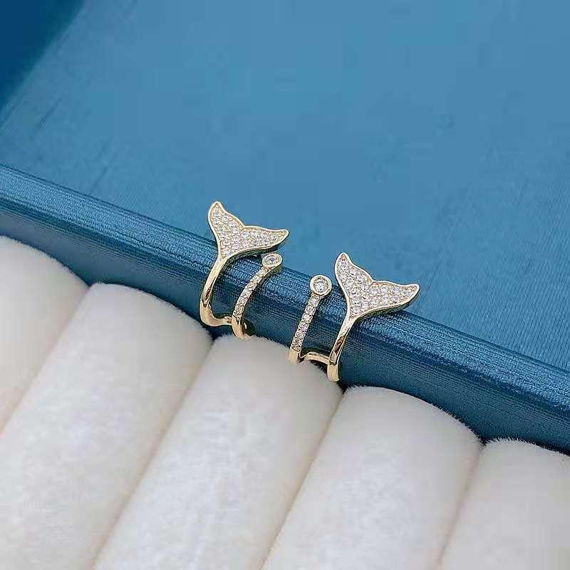 Mermaid Tail Pearl Ring & Earrings - zuzumia