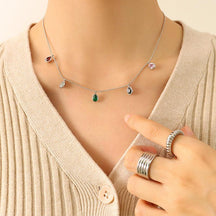 Colorful Zircon Necklace - zuzumia
