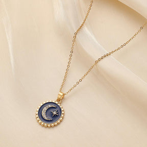 Moon and Star Necklace