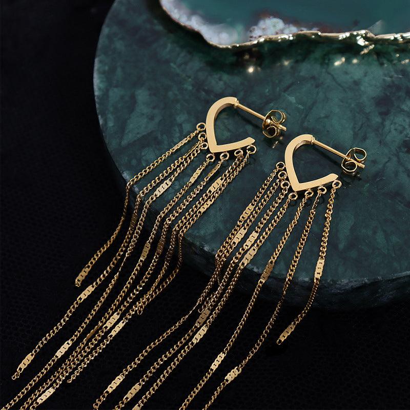 Long Tassel Earring - zuzumia