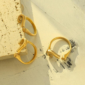 Question Mark Opening Adjustable Ring - zuzumia