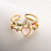 Floral Heart Ring