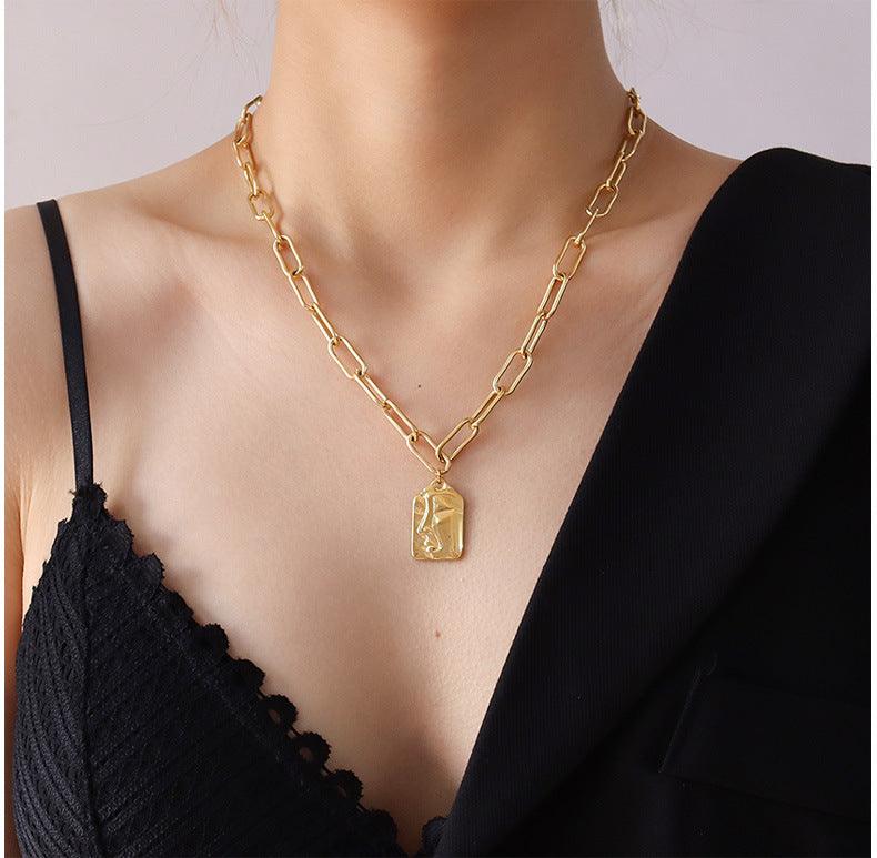 Multi-layered Irregular Pendant Necklace - zuzumia
