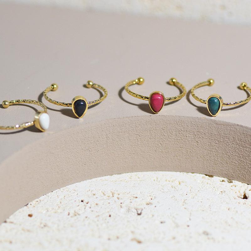 Vintage Stone Ring - zuzumia