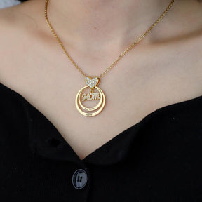 Personalized Family Stacked Circles Necklace - zuzumia