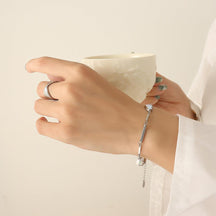 Heart-Shaped White Seashells Bracelet