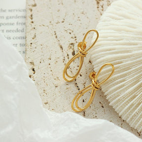 Bow Irregular Earrings - zuzumia